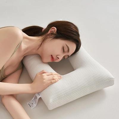 Uplifted Finds Side Sleeper Ear Protection Pillow For Ear Piercing Comfort And Pressure Relief simple White