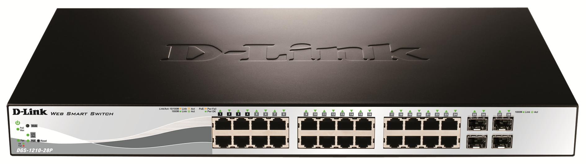 D-Link DGS-1210-28P/E 28 Port Smart+ Managed Gigabit Switch
