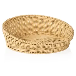 5x Korb Buffetkorb hellbeige Gastro 37 x 31 cm, Polypropylen