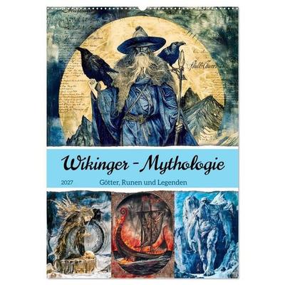 Wikinger - Mythologie - Götter, Runen und Legenden (Wandkalender 2027 DIN A2 hoch), CALVENDO Monatskalender