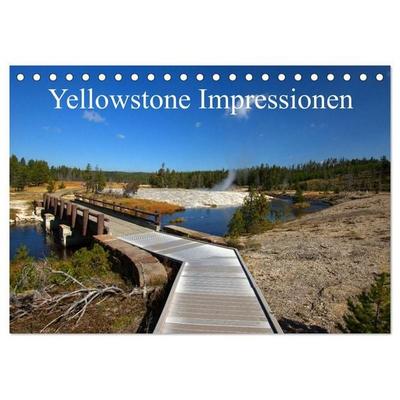Yellowstone Impressionen (Tischkalender 2027 DIN A5 quer), CALVENDO Monatskalender