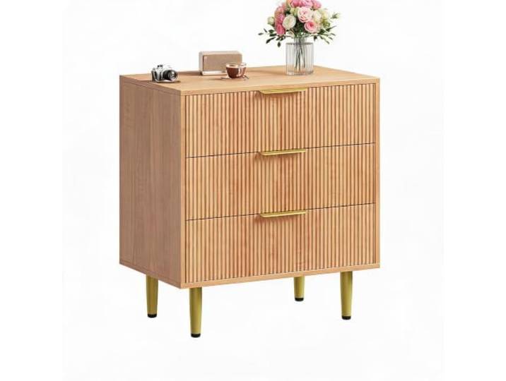 Furntrastar Moderne Kommode Mit 5/6 Schubladen, Aufbewahrungsschrank Geriffeltes Design&Metallgriffe, ideal für Schlafzimmer