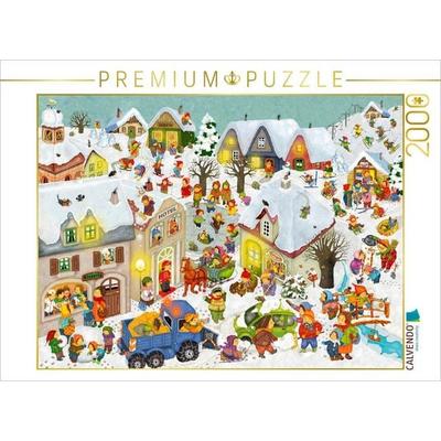 CALVENDO Puzzle Winterferien | 2000 Teile Lege-Größe 90x67cm Foto-Puzzle für glückliche Stunden