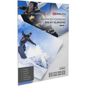 Monolith Fotopapier Advanced Glossy, für Inkjet, A4, 230 g/m², glänzend, 20 Blatt