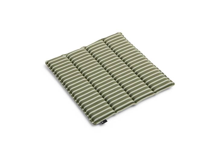 HAY Coussin d’assise Terrazza Olive bold stripe, 40x40 cm