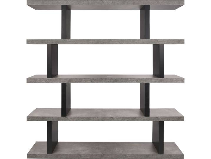 Regal Samos betongrau Holz B 163 H 172 cm