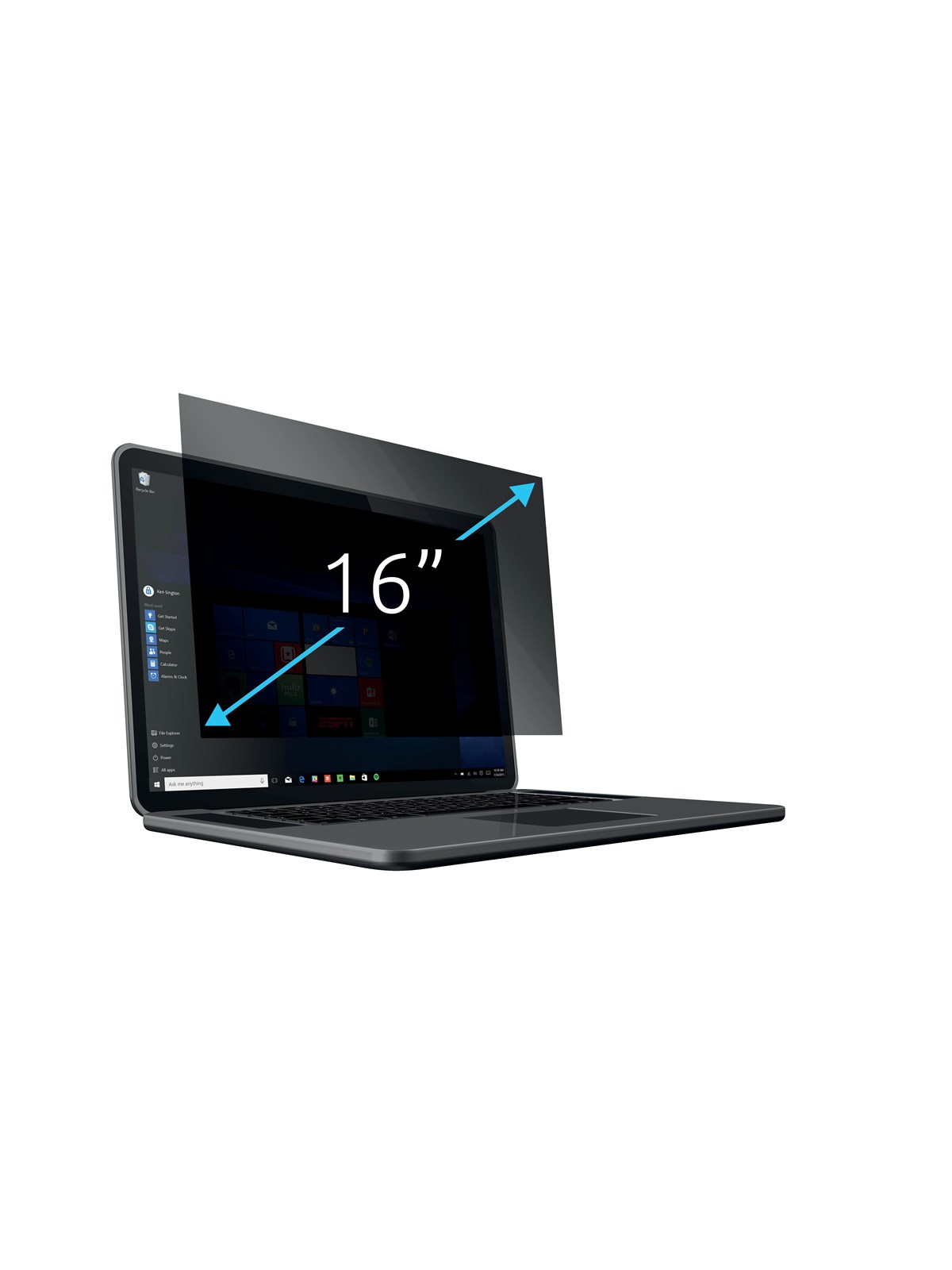 Kensington Blickschutzfilter 2-fach abnehmbar für 16" Laptops 16:9