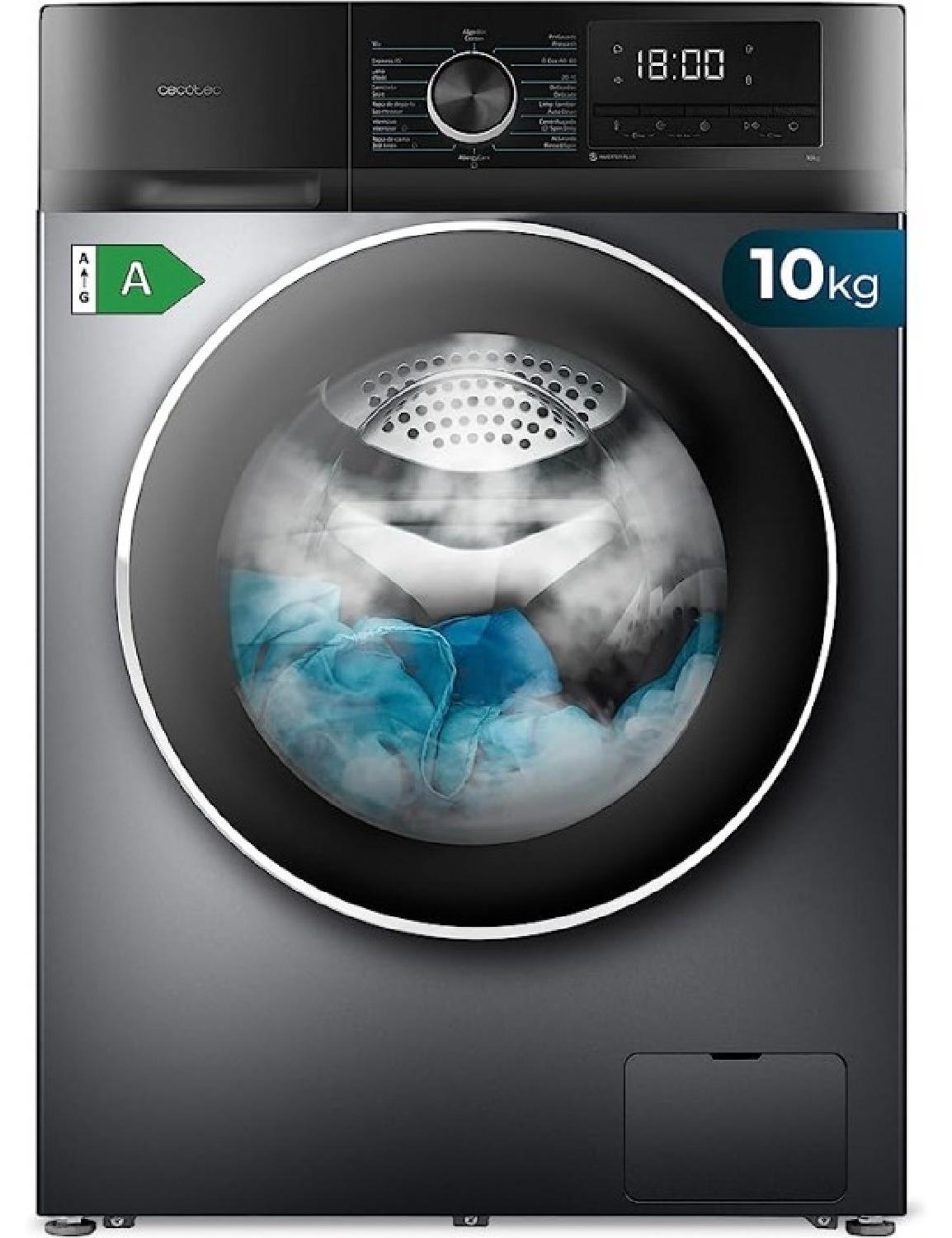 Cecotec 02471, Frontlader, 10 kg, B, 76 dB, 1400 RPM, A