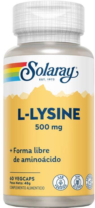 SOLARAY L Lysine 500 mg 60 caps