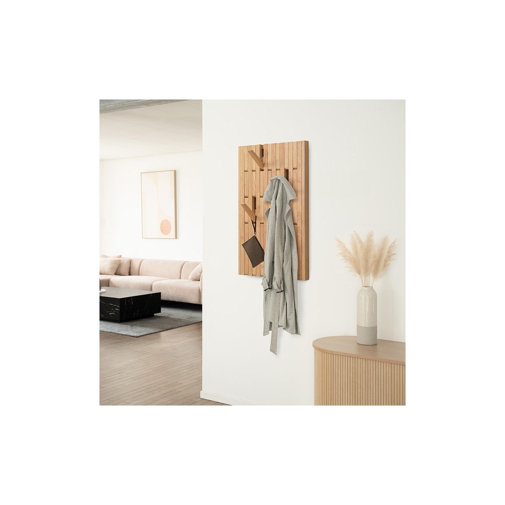 HOME DELUXE Garderobenpaneel QUEST Schwarz - 55 x 4 x 105 cm