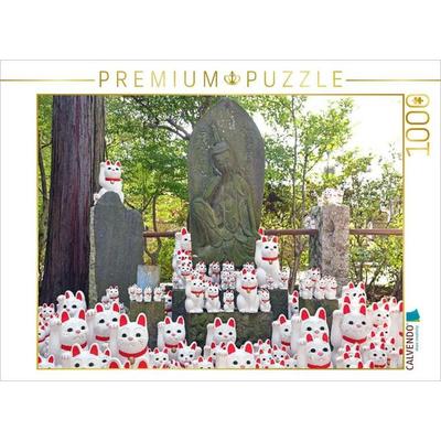 CALVENDO Puzzle Gotoku-ji Tempel | 1000 Teile Lege-Größe 64x48cm Foto-Puzzle für glückliche Stunden
