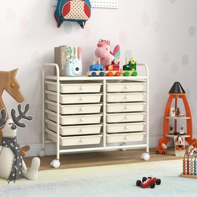 Lirago 12 Drawers Rolling Storage Cart for Home and Office