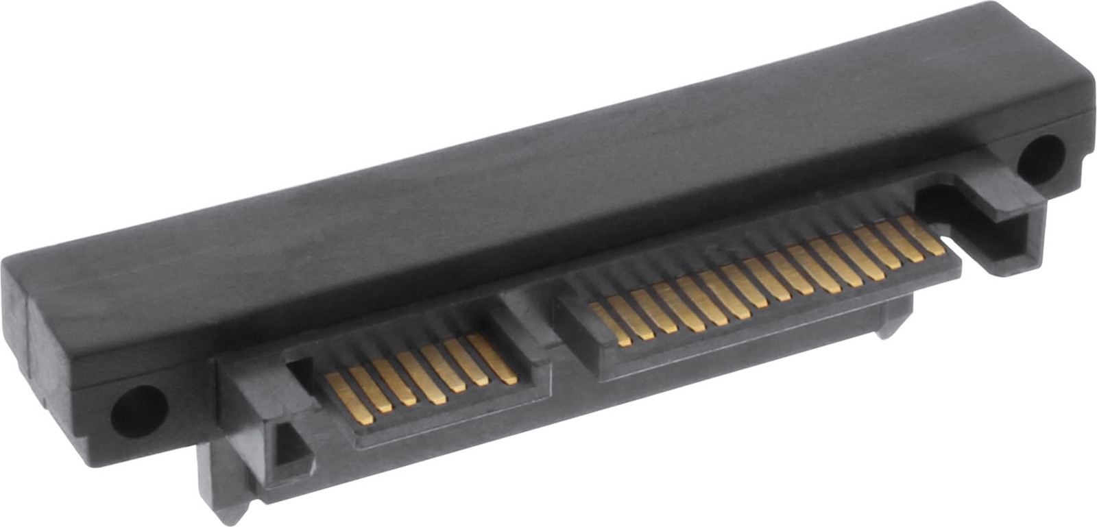 InLine 27700F SATA-adapter, 22-polig (15+7), mannelijk/vrouwelijk, met opwaartse hoek