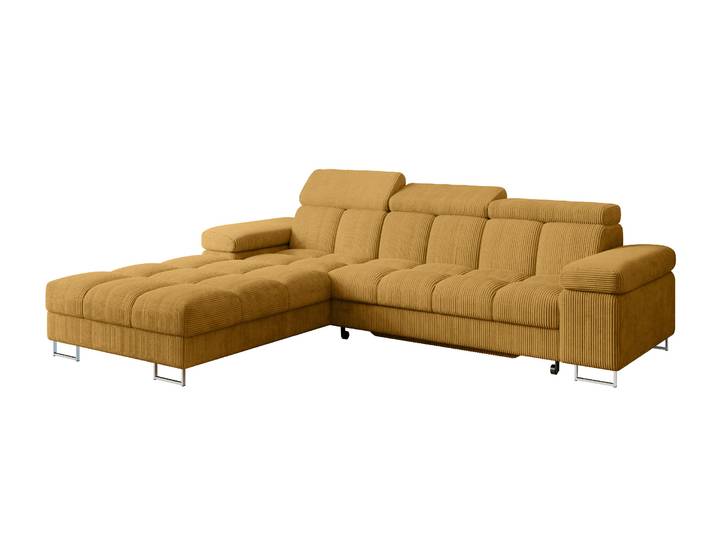 Ecksofa COMA L Senfgelb - Poso 42