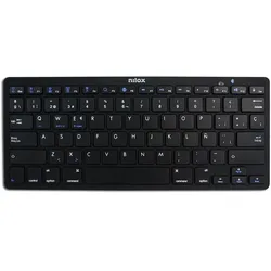 Nilox Spanische Tastatur Bluetooth Schwarz