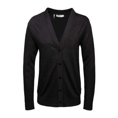 Strickjacke MAERZ MUENCHEN "Maerz Muenchen 128800 Strickjacke Damen Bekleidung", Damen, Gr. 38, schwarz, 67% Lyocell, 33% Baumwolle, Strickjacken Strickjacke