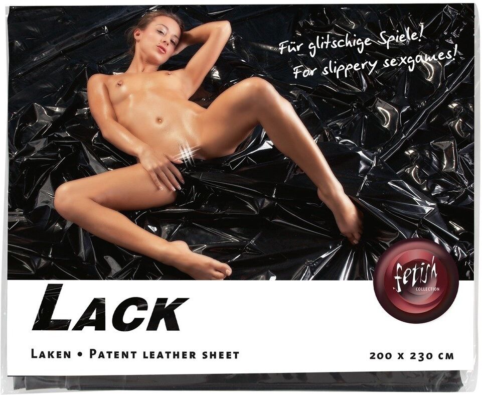 Fetish Collection Drap de lit en vinyle noir