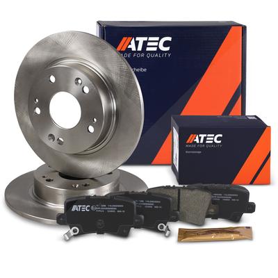 Atec Bremsscheiben + Bremsbeläge Hinterachse Voll [Hersteller-Nr. 40576080] für Honda