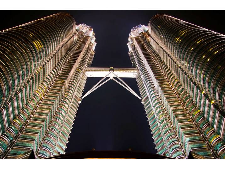 Papermoon SKYLINE-NEW YORK CITY SINGAPORE HONG KONG WANDBILD XXL