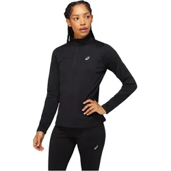 ASICS Core 1/2-Zip Winter langarm Laufshirt Damen 001 - performance black L