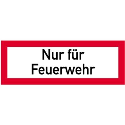 Schild Nur für Feuerwehr, Alu, 594x210 mm