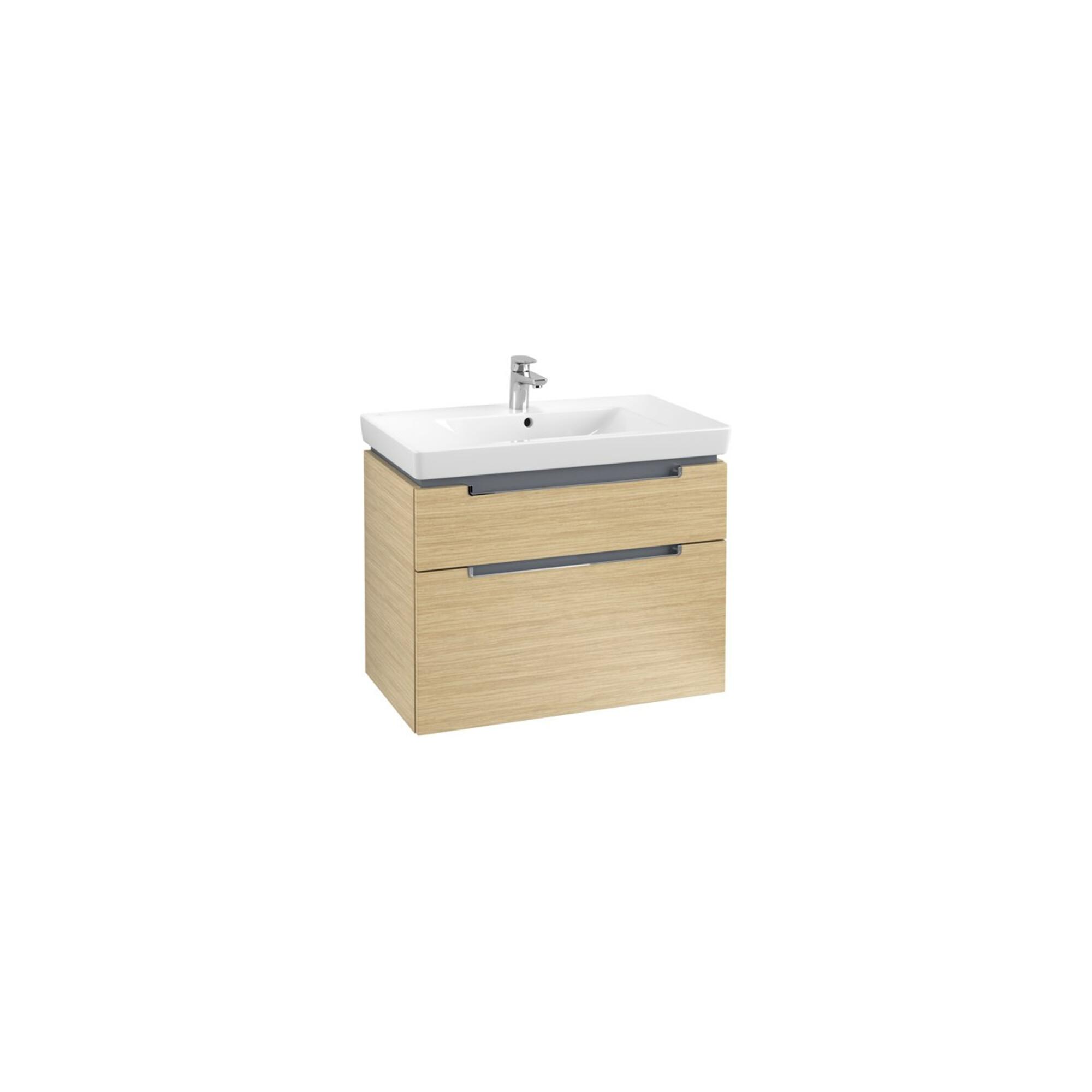 V&B Waschtischunterschrank Subway 2.0 78,7x59x44,9cm, Griff chrom, nordic oak ; Villeroy & Boch (A91410VJ)