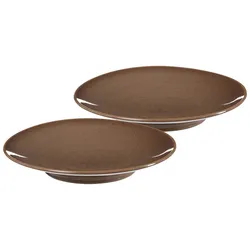 Ritzenhoff & Breker Sahara Servierplatte ø 31 cm 2er Set - Dunkelbraun