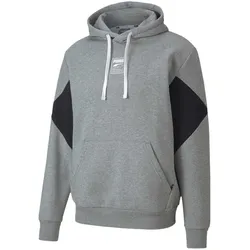 PUMA Rebel Hoodie Small Logo FL Sweatshirt gray M