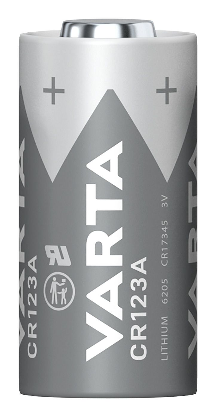 Varta Batterien CR123A Lithium Rundzelle, 1 Stück, 3V, Spezialbatterien für elektronische Kleingeräte, mit langanhaltender, höchster Leistung 06205 301 401