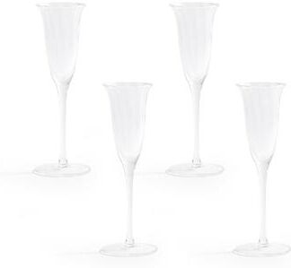 Zodax Ondine Champagne Glasses, Set of 4