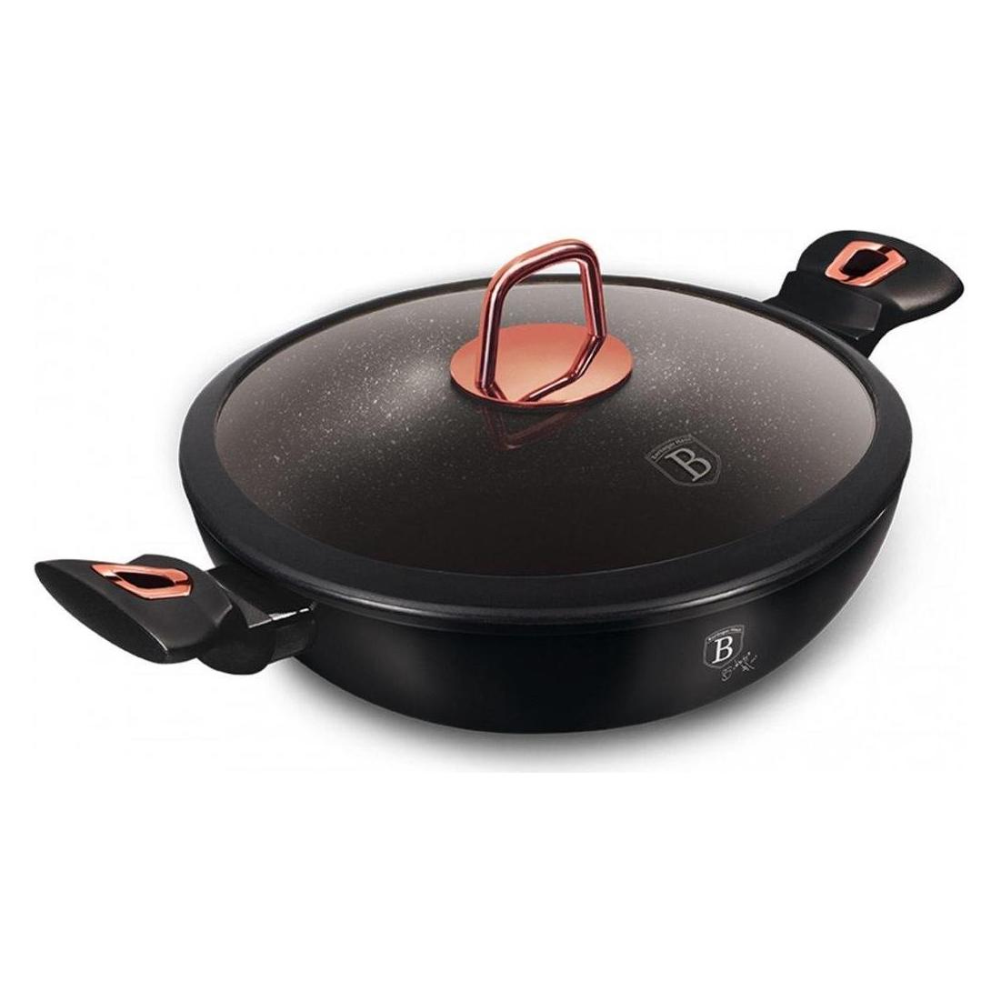 BerlingerHaus GRANITE WOK BAKERY 30cm BH-7112 Black ROSE (30 x 8.50 cm) (21422130)