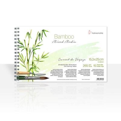 Hahnemühle Papier Bamboo Carnet de Voyage, 15,3 x 25 cm Hochformat, 265 g/m²