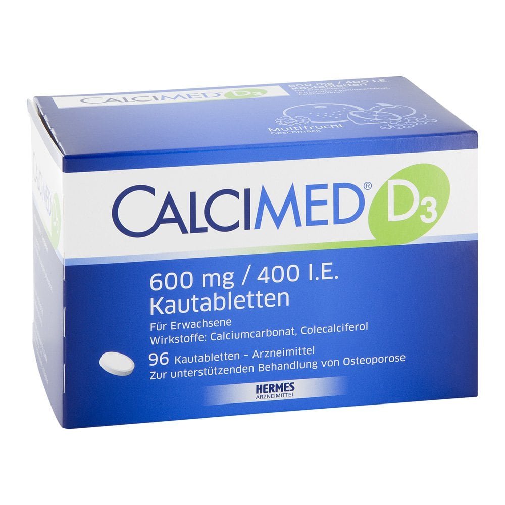 HERMES Arzneimittel GmbH Calcimed D3 600 mg / 400 I.E. Kautabletten 09750145