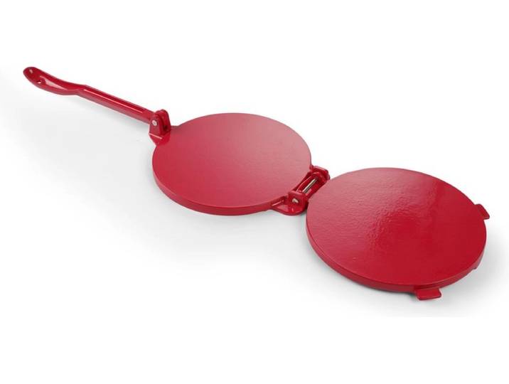 HENDI Tortillapers – aluminium legering – rode poedercoating – ø200 mm