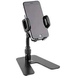 K&M 19746 Smartphone-Tischstativ, Smartphone Halterung, Schwarz