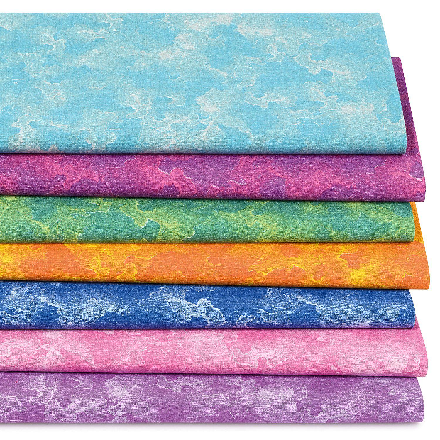 Patchwork- und Quiltpaket "Batik standard", bunt