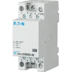 Eaton 137405 Installationsschütz, 230VAC/DC, 4Ö, 25A CMUC230/25-04