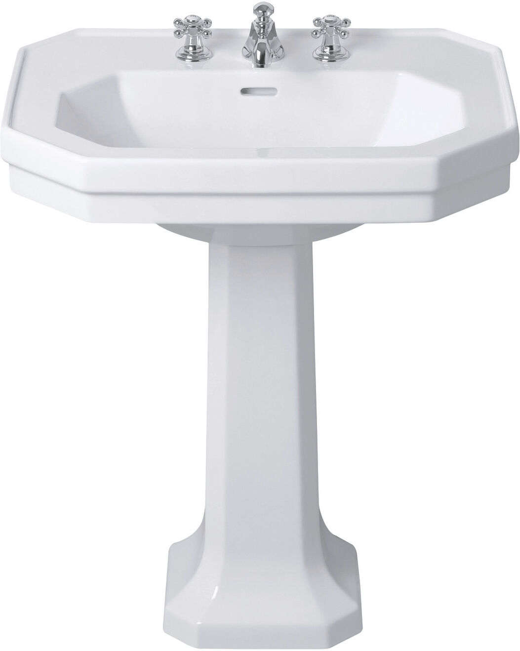 Duravit série 1930 piédestal 08579000001 blanc, wondergliss, pour lavabo