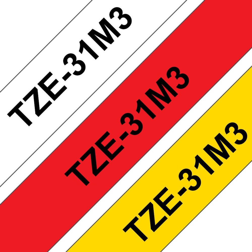 Brother TZE31M3 labels, 3-pack