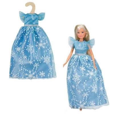 Time2Shine Tüllkleid ''Eisprinzessin'' mit Eiskristallen für Modepuppen der Gr