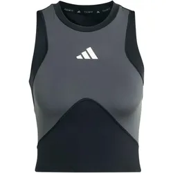 adidas Techfit Workout Color Block Tanktop Damen JY6373 - black/carbon L