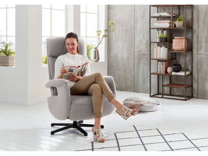 Die PlanBar Relaxsessel MP-RS18073, 360° drehbar, inkl. man. Kopfpolsterverstellung u. Relax-Funktion