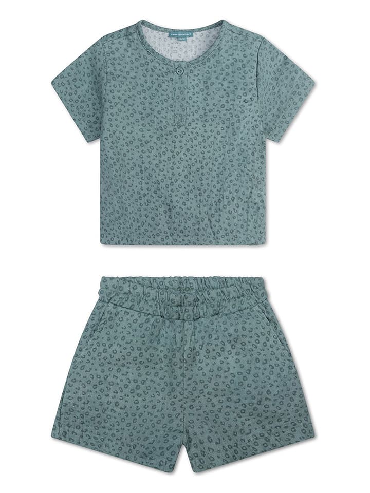 Swim Essentials 2tlg. Outfit ''Green Leopard'' in Grün - 110/116