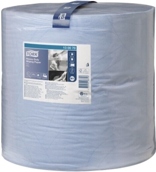 TORK Serviettes en papier multi-usages ultra-résistantes (bleues), Type: W (130070)