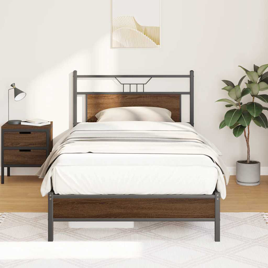 Borough Wharf Bed Frame Brown Oak 107 x 203cm