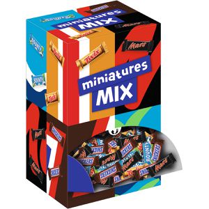 Mars Schokoriegel Miniatures Mix, 3000g, verschiedene Sorten, 296 Riegel