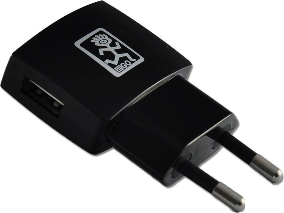 2GO Ladegerader 5W met 1x USB-A, zwart