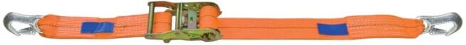 Sangle à cliquet 6 m 1t, 50 mm, crochets à griffe ; E/D/E (D003993)