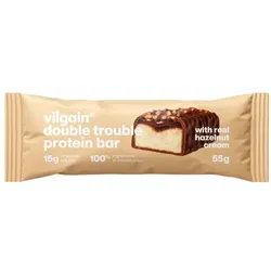 VILGAIN Proteinriegel Double Trouble Haselnusscreme mit Milchschokolad