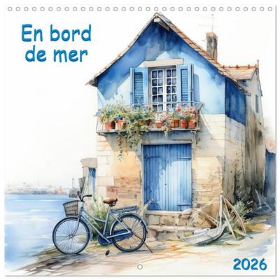 En bord de mer (Calendrier mural carré 2026 30x30 cm) Calendrier double avec une page pour vos prises de notes